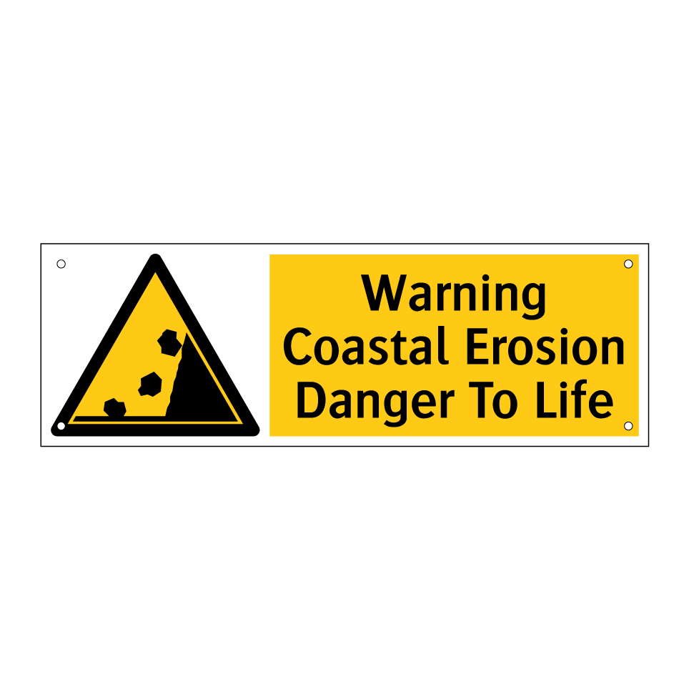 Warning Coastal Erosion Danger To Life