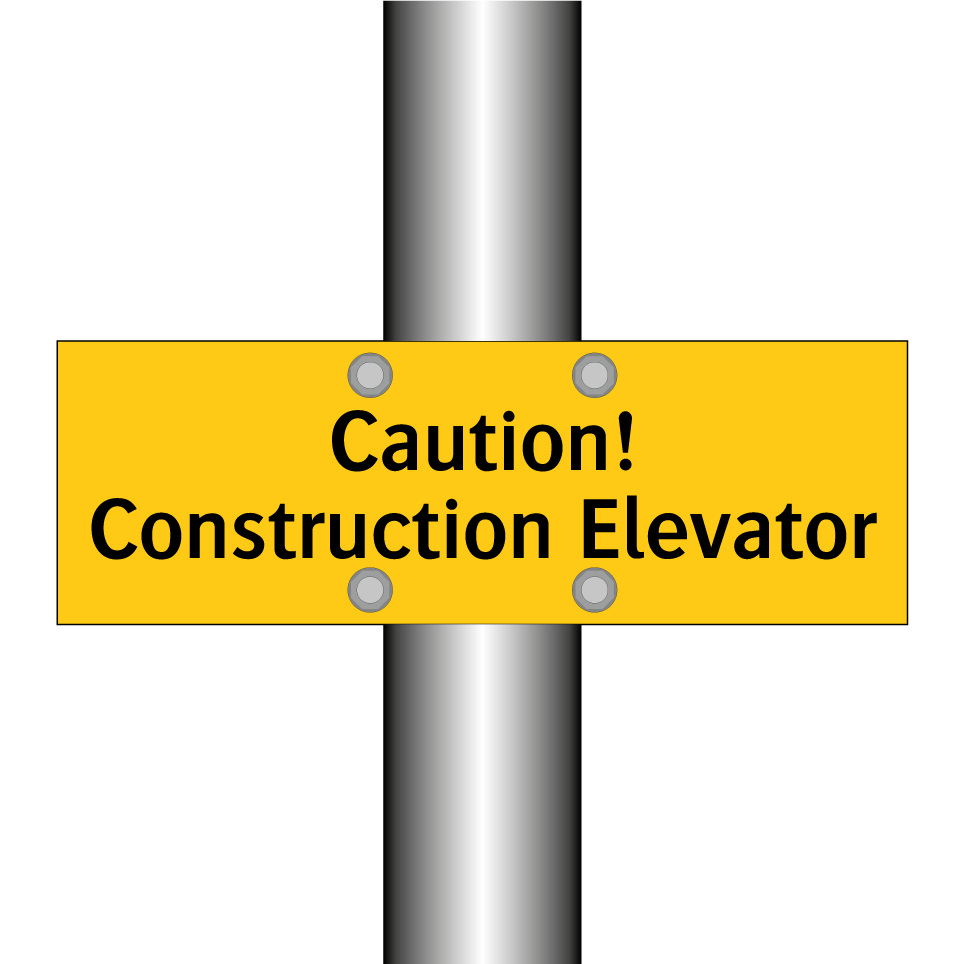 Caution! Construction Elevator