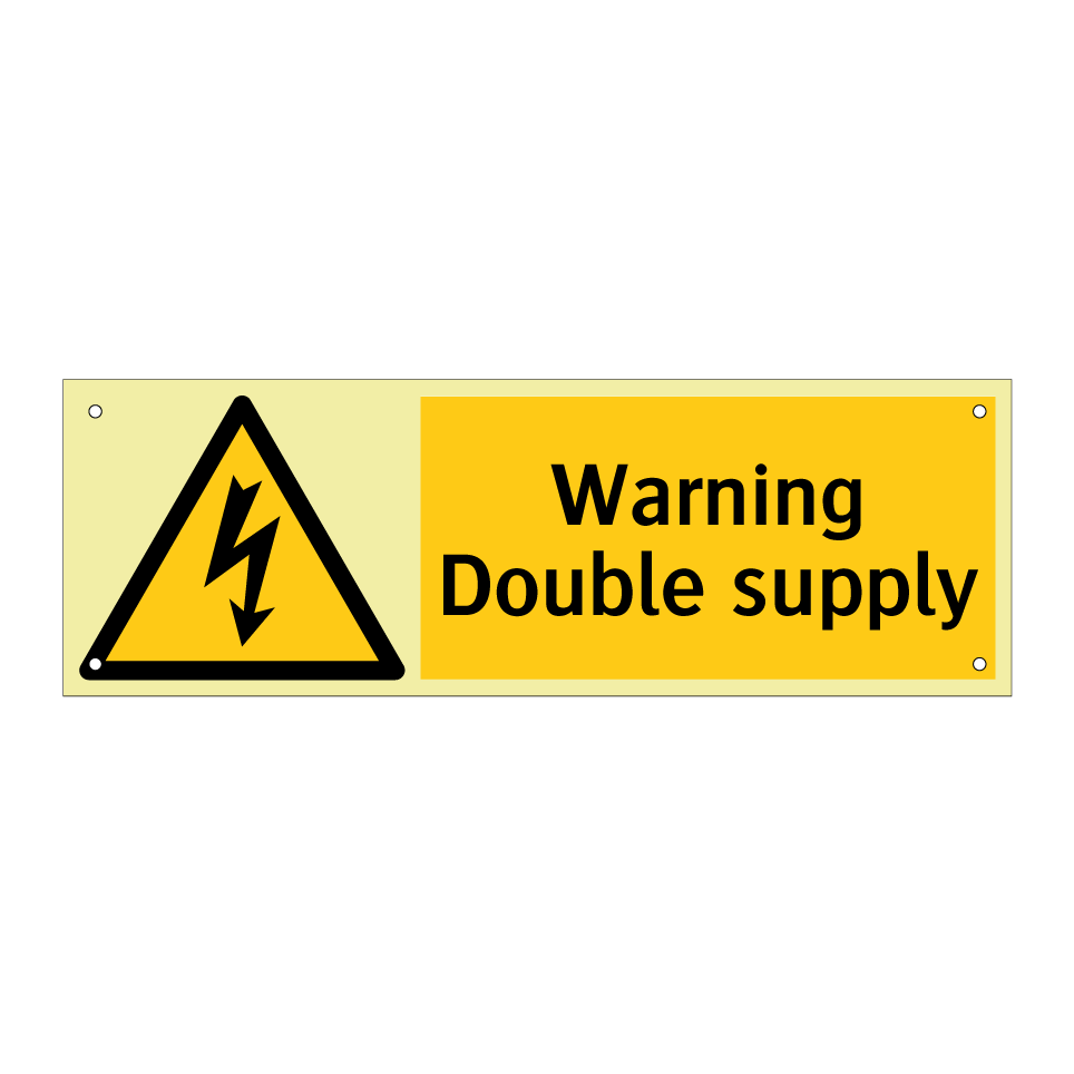 Warning Double supply