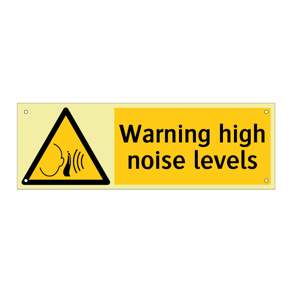 Warning high noise levels
