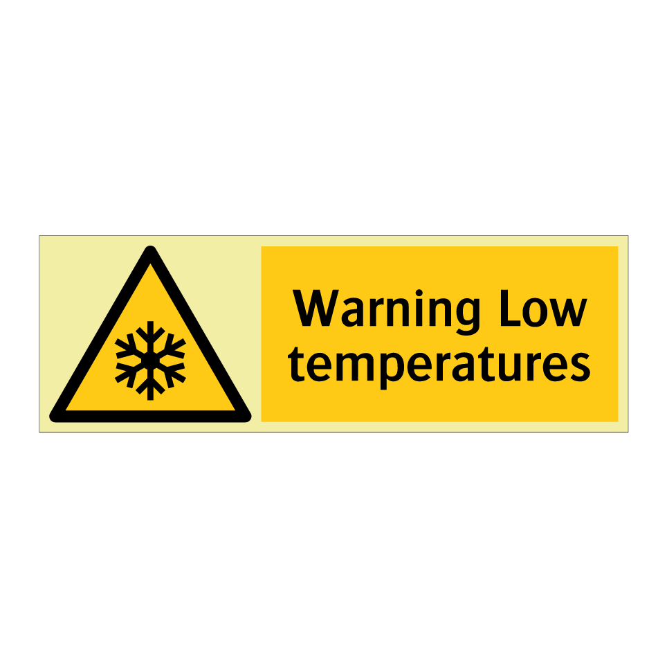 Warning Low temperatures