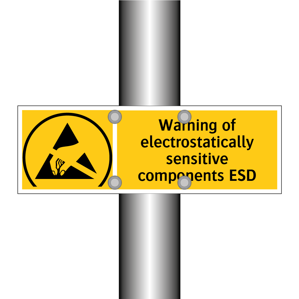 Warning of electrostatically sensitive components ESD