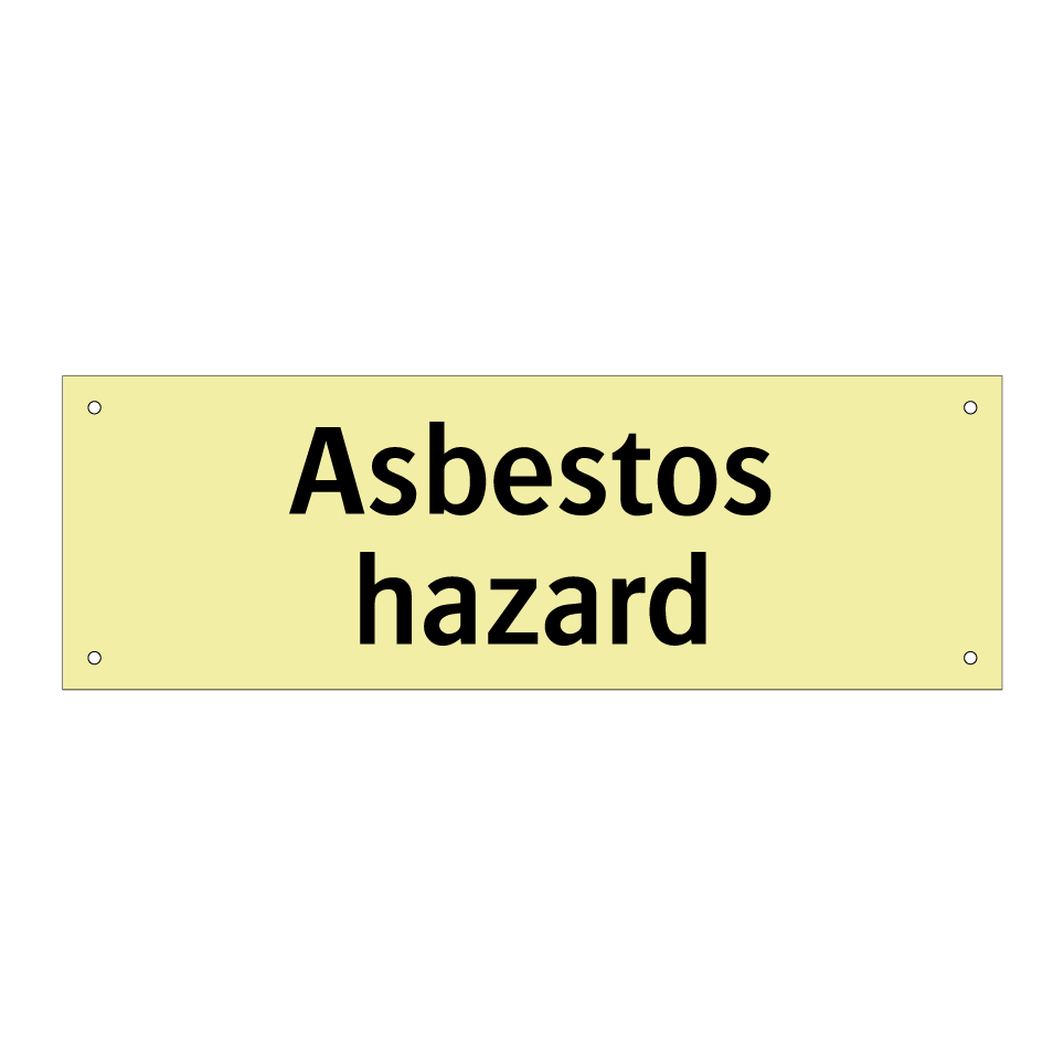 Asbestos hazard