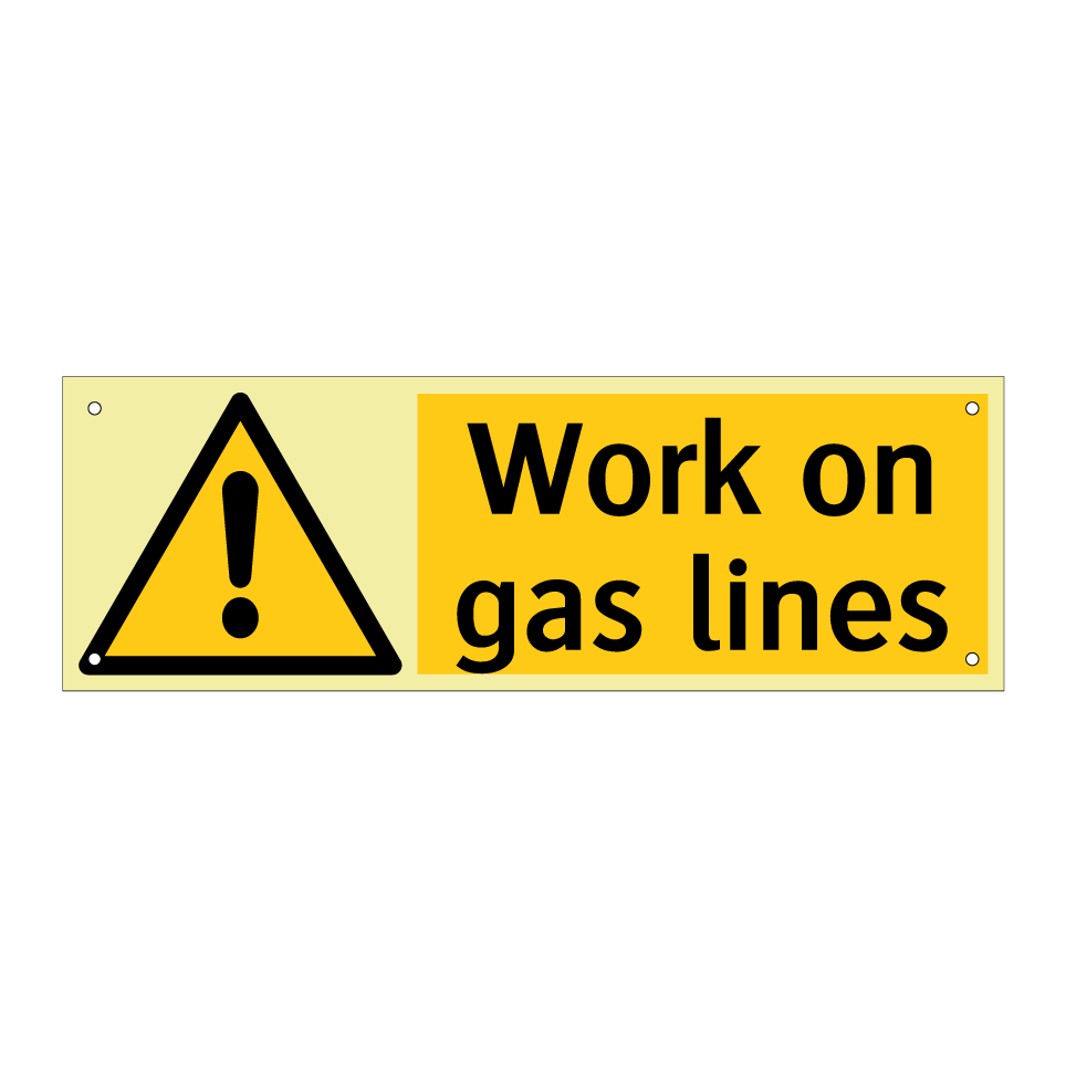 Work on gas lines