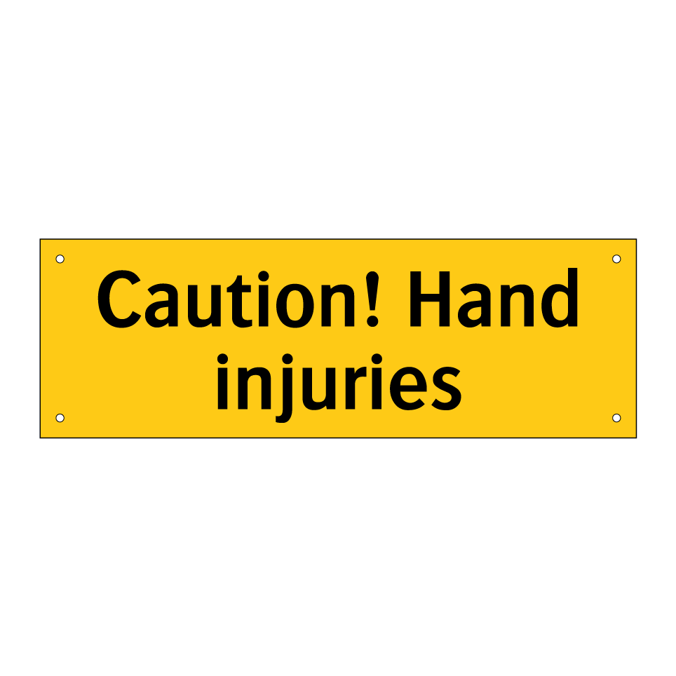 Caution! Hand injuries