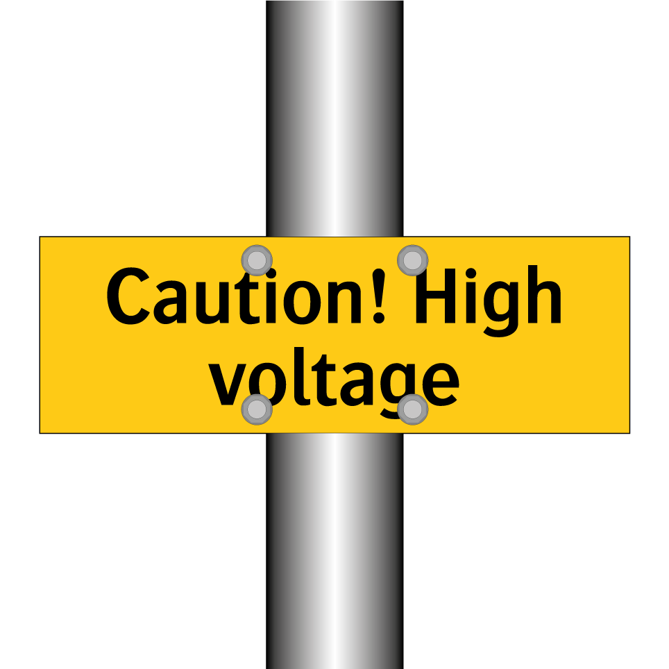 Caution! High voltage