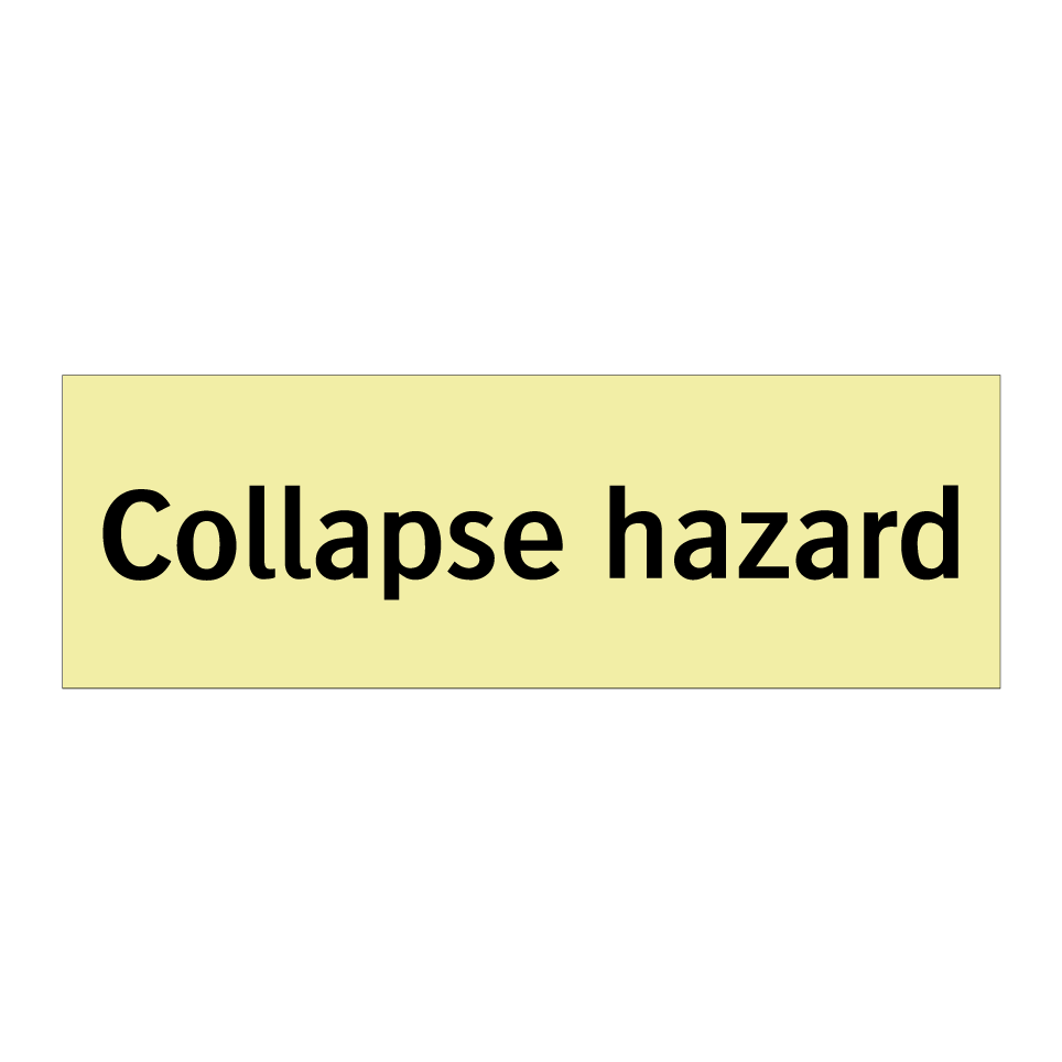 Collapse hazard