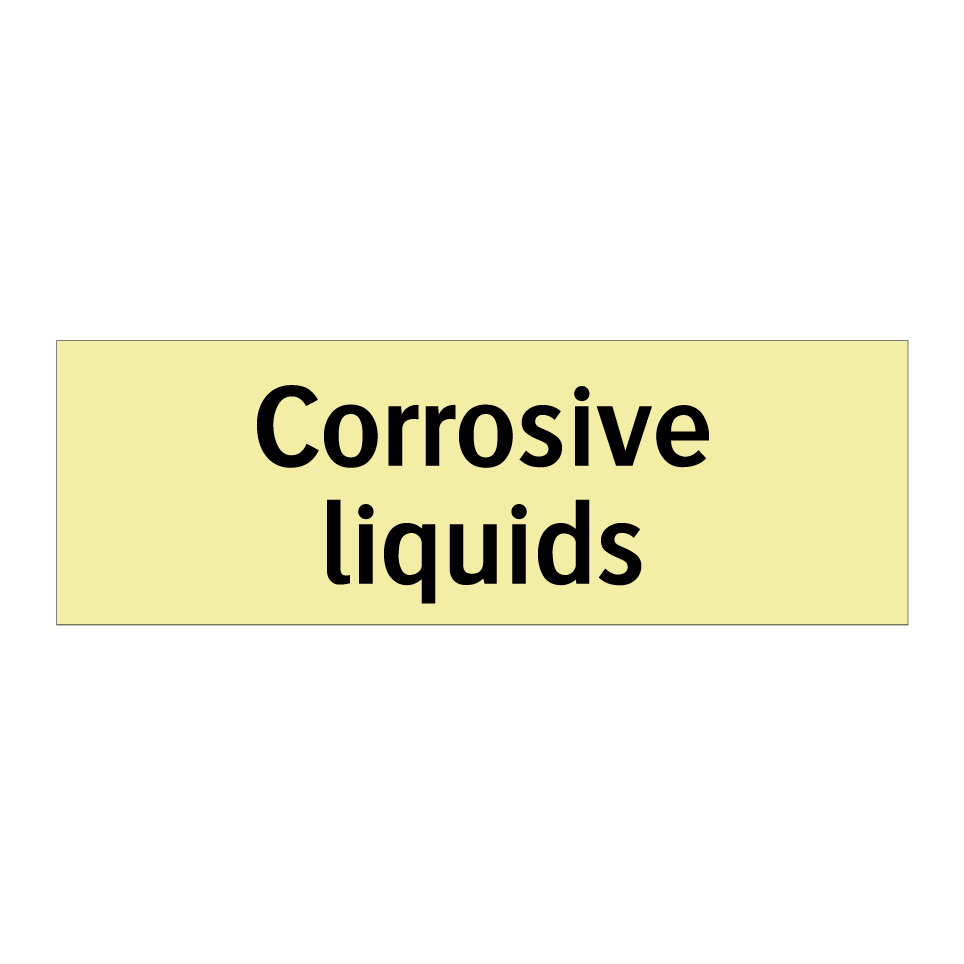 Corrosive liquids