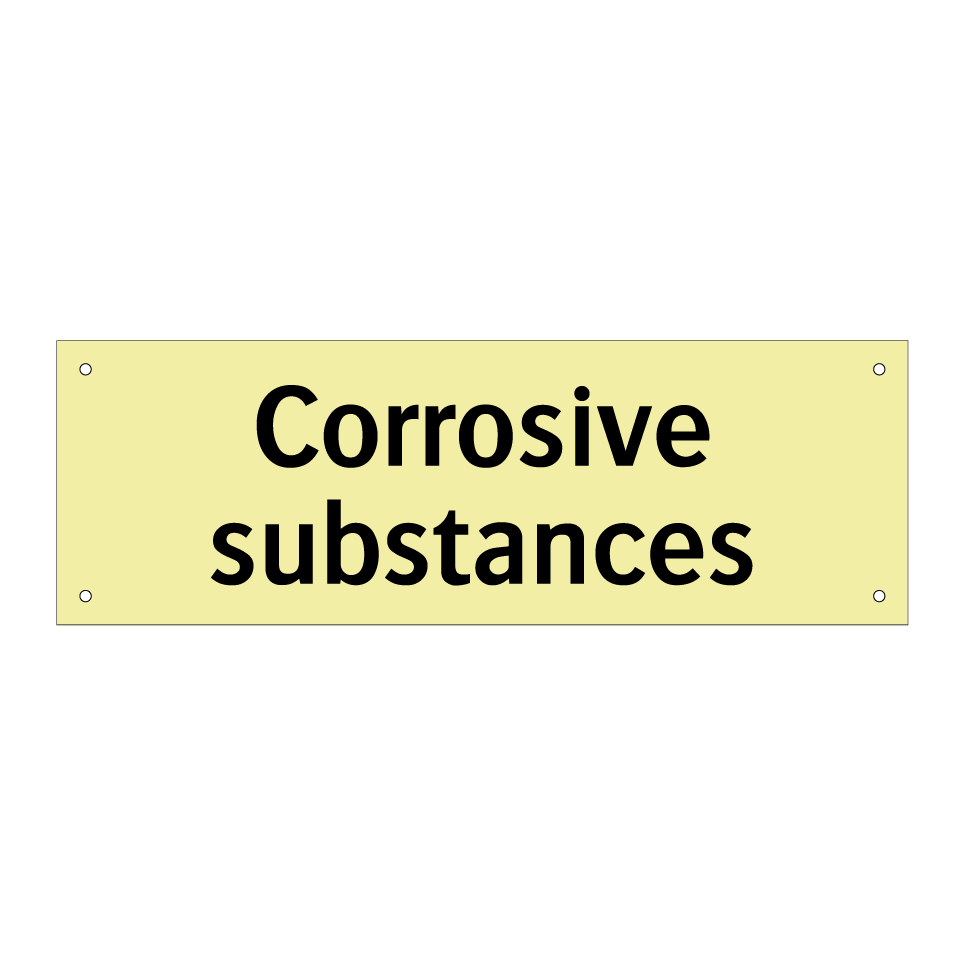 Corrosive substances