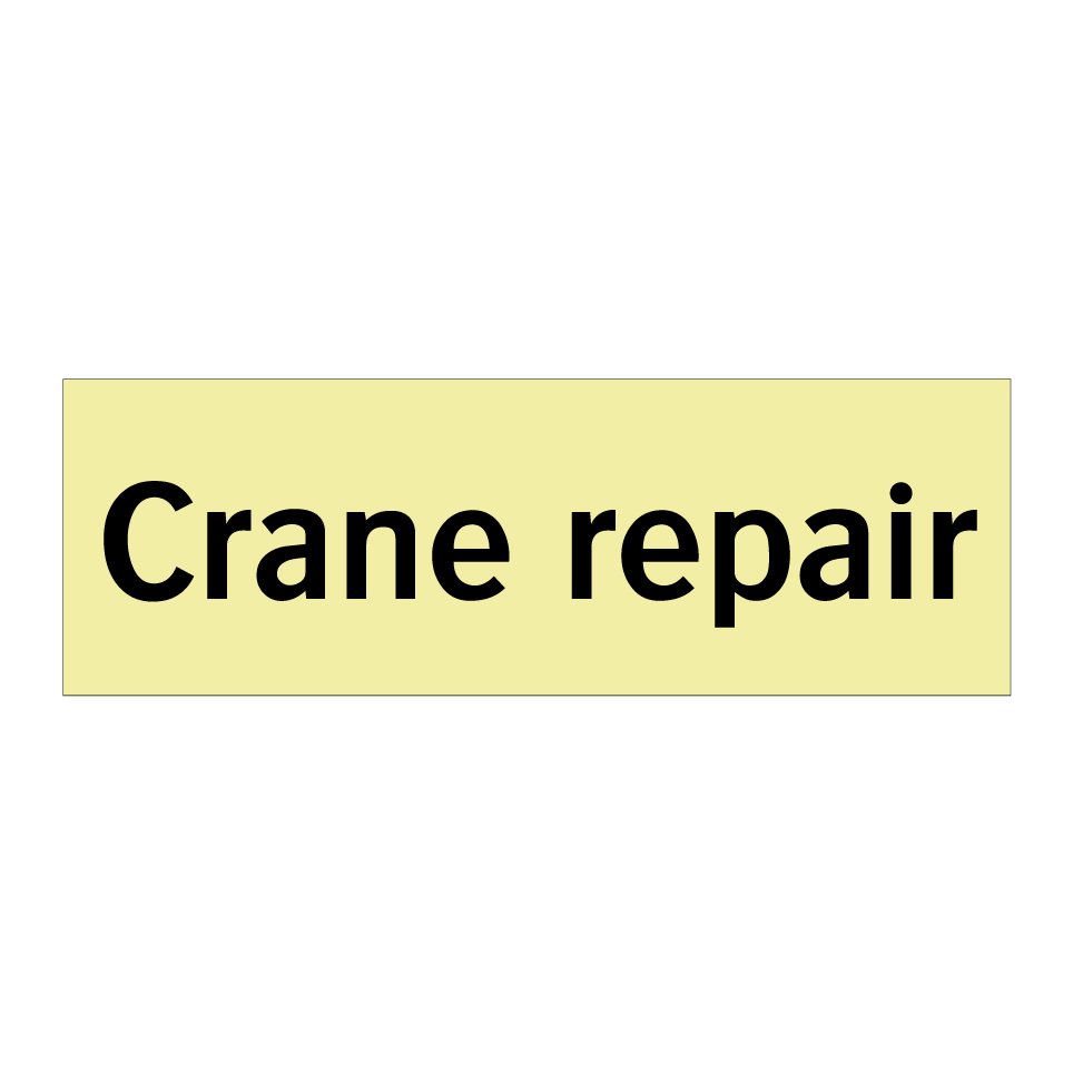 Crane repair