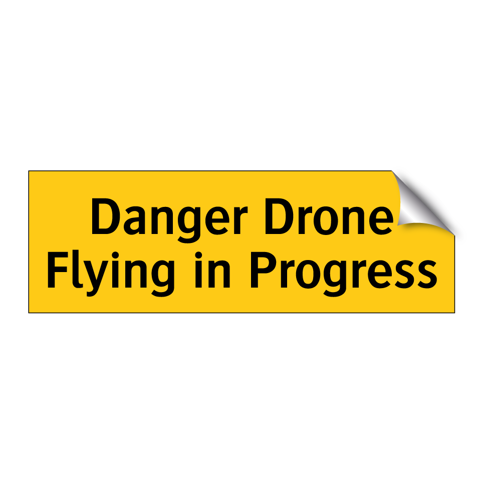 Danger Drone Flying in Progress