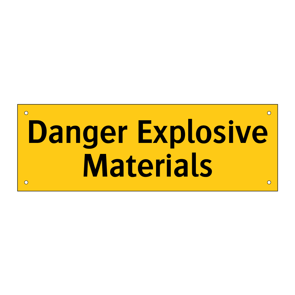 Danger Explosive Materials