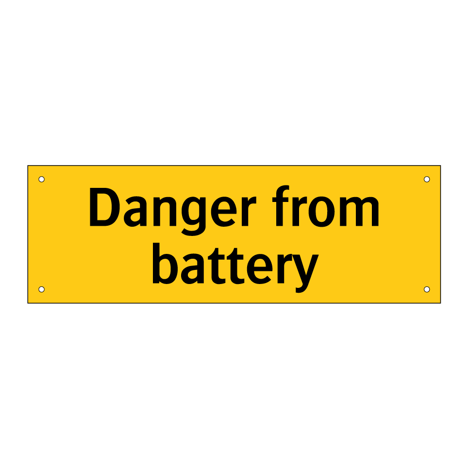 Danger from battery