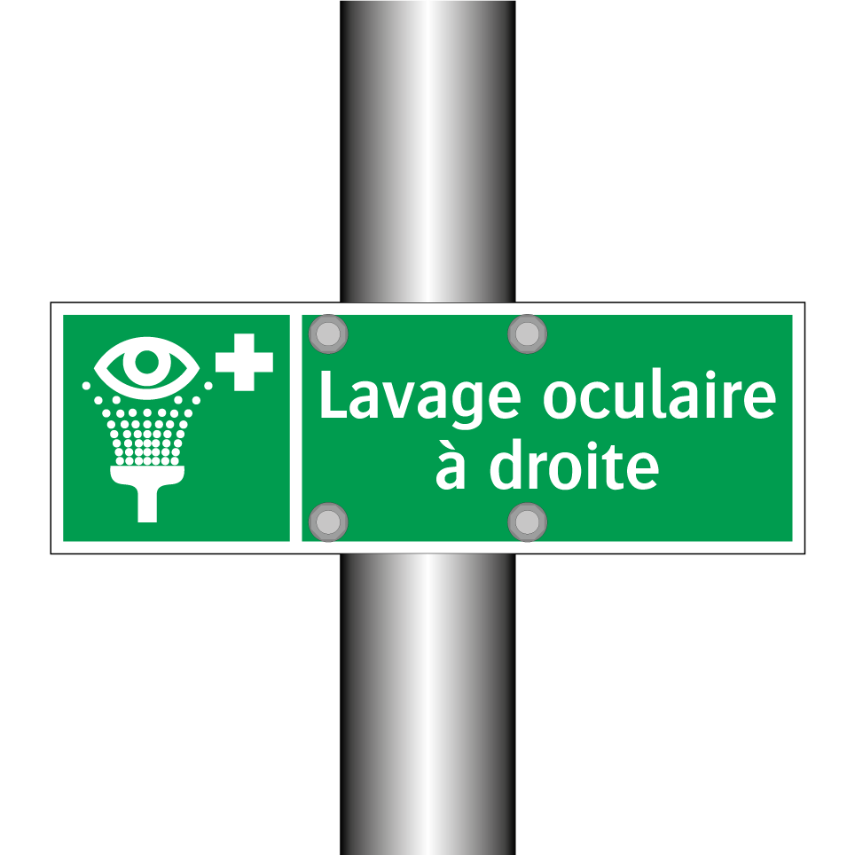 Lavage oculaire à droite