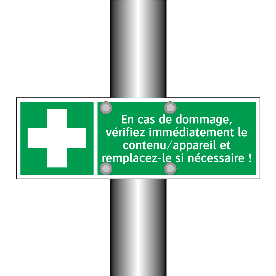 En cas de dommage, vérifiez immédiatement le contenu/appareil et remplacez-le si nécessaire !