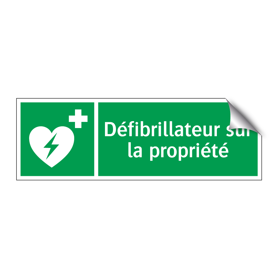 Défibrillateur sur la propriété