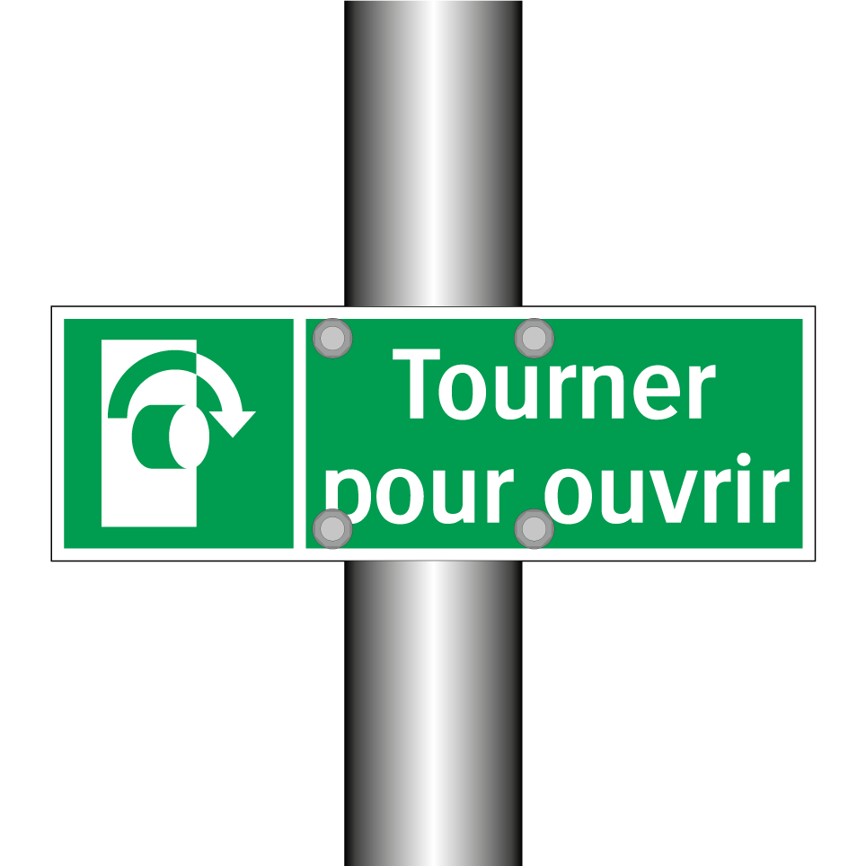 Tourner pour ouvrir