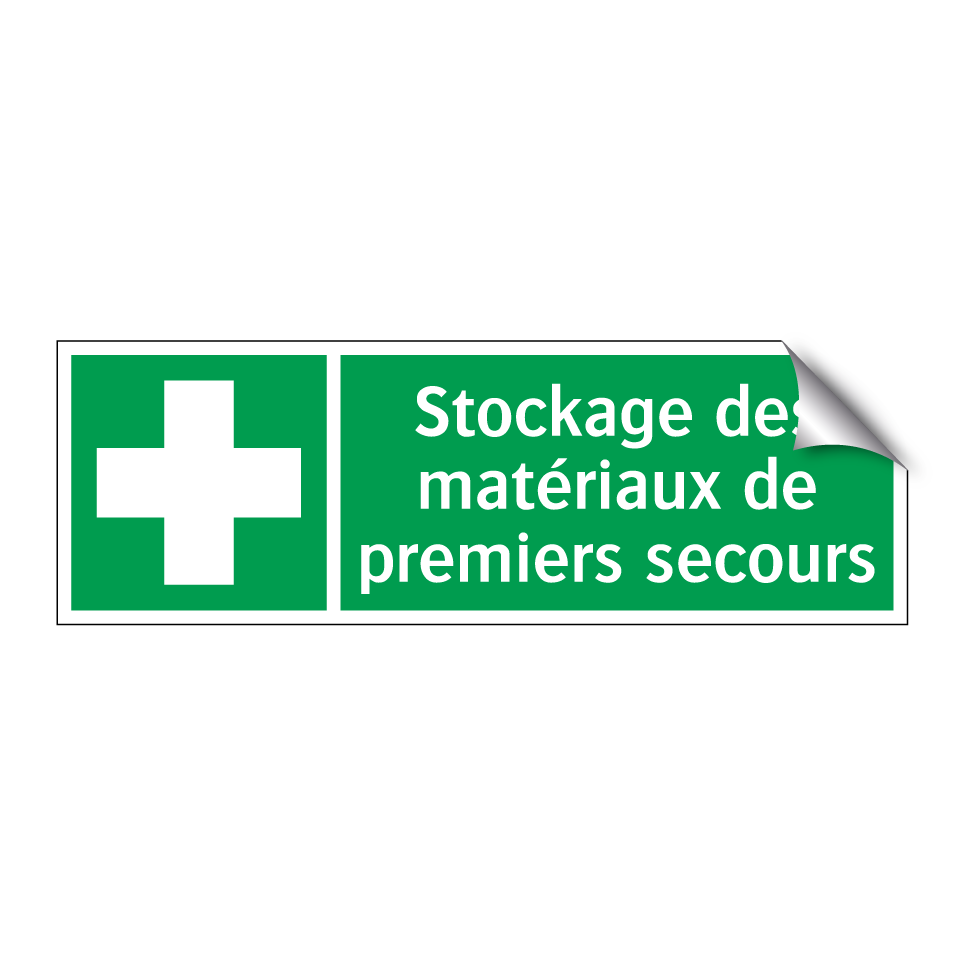 Stockage des matériaux de premiers secours