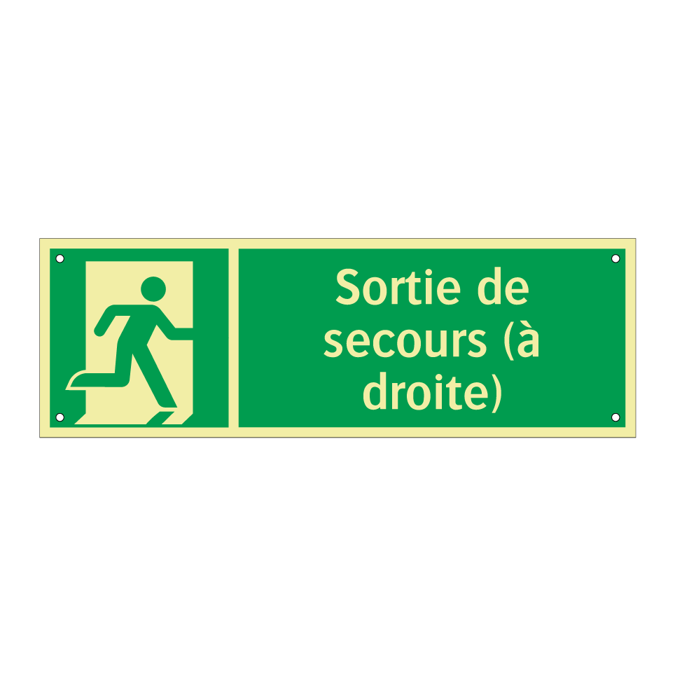Sortie de secours (à droite)