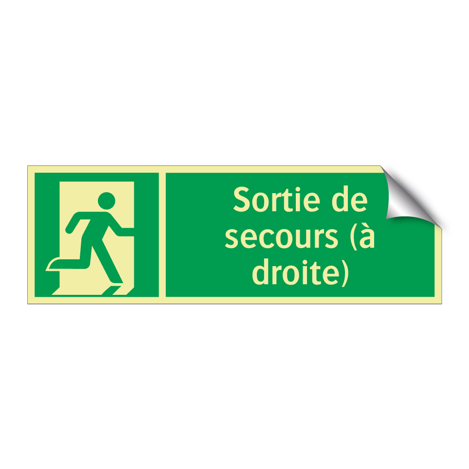 Sortie de secours (à droite)