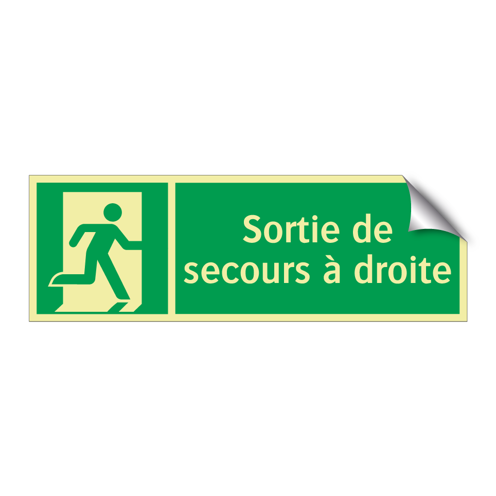 Sortie de secours à droite