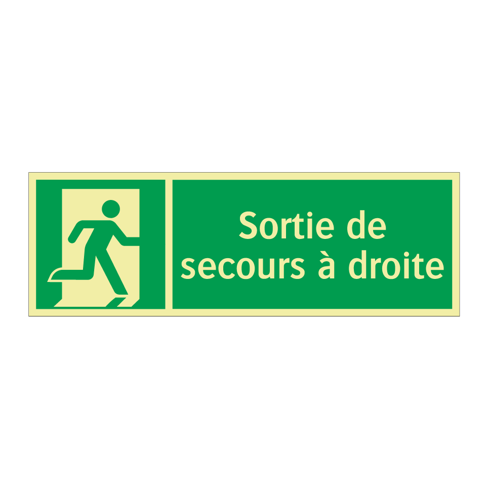 Sortie de secours à droite