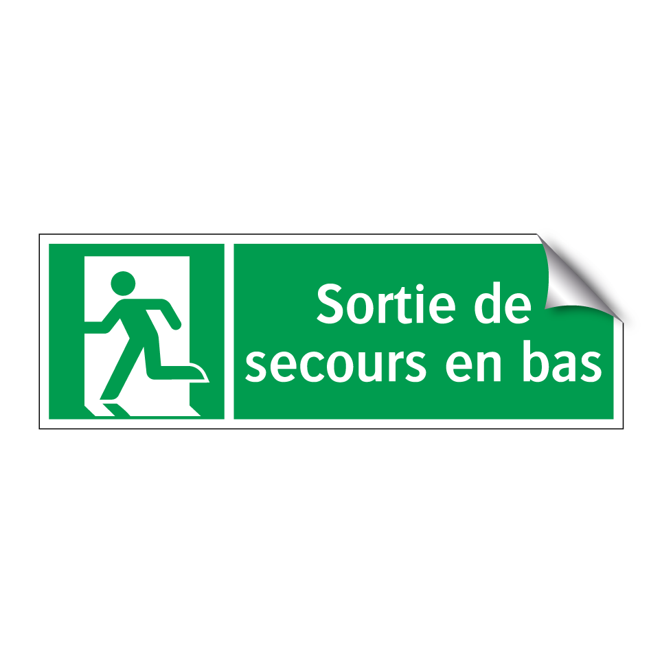 Sortie de secours en bas