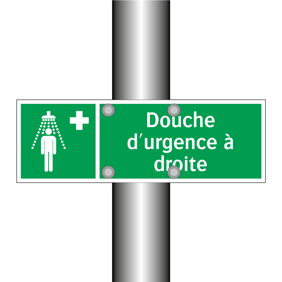 Douche d'urgence à droite