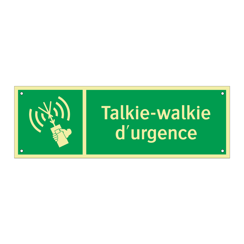 Talkie-walkie d'urgence
