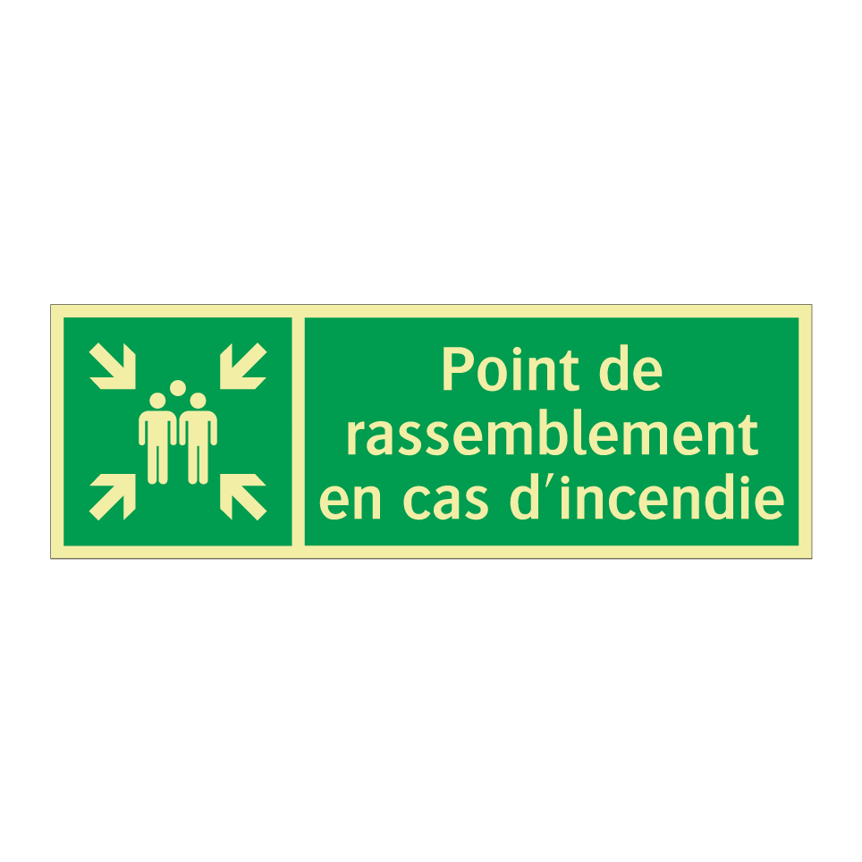 Point de rassemblement en cas d'incendie
