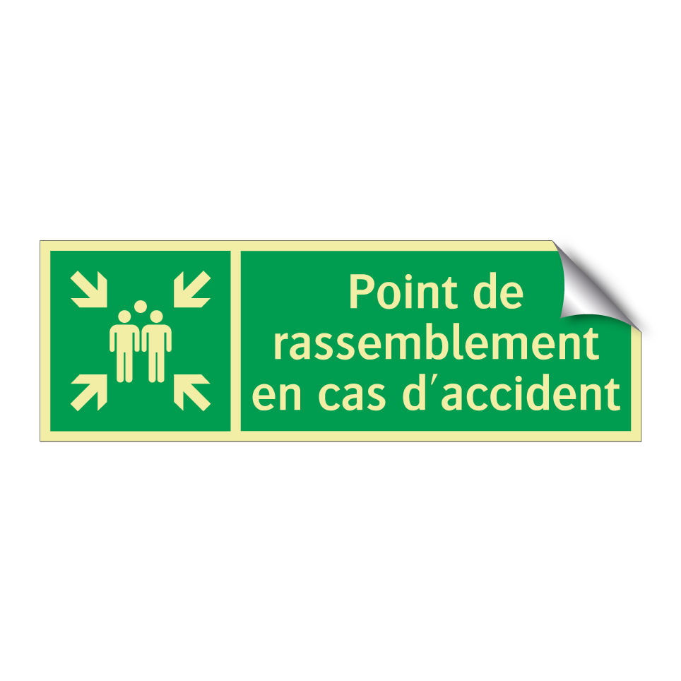 Point de rassemblement en cas d'accident