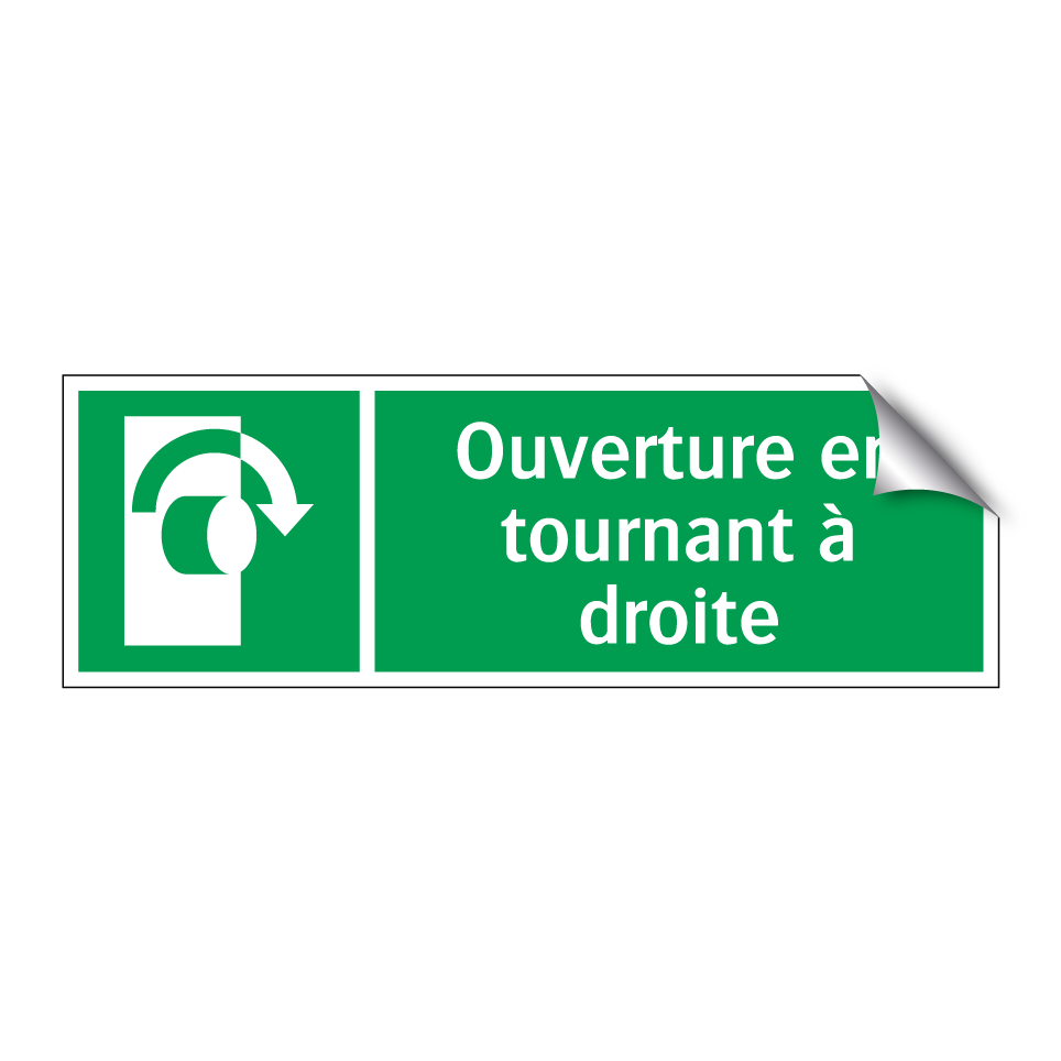 Ouverture en tournant à droite