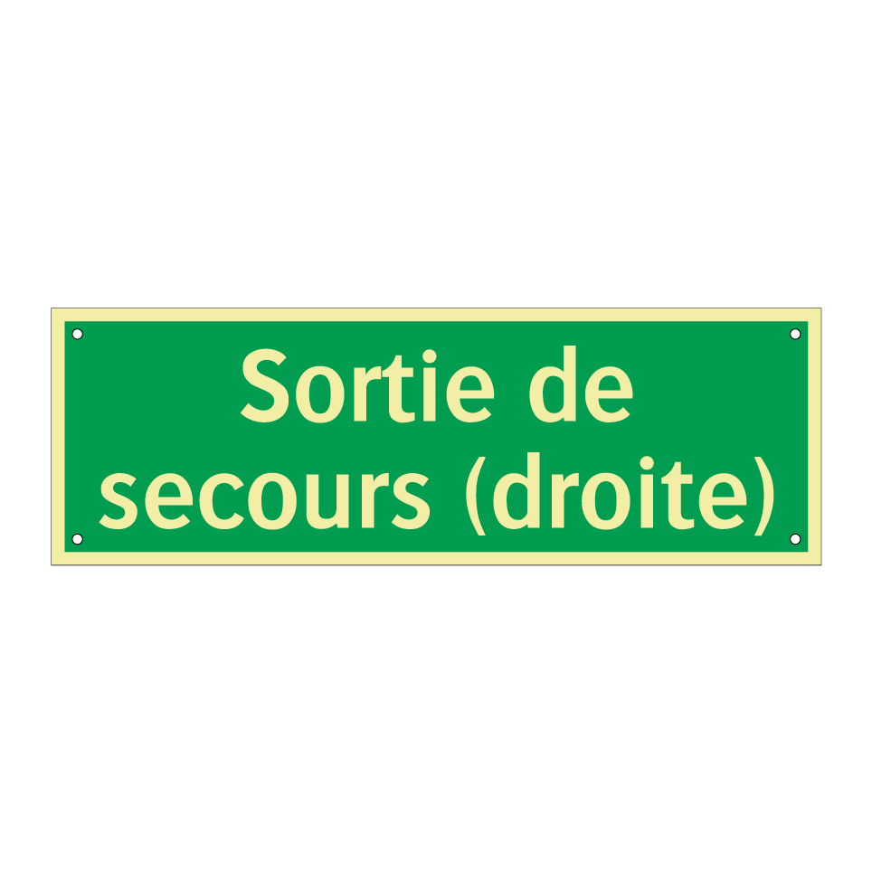 Sortie de secours (droite)