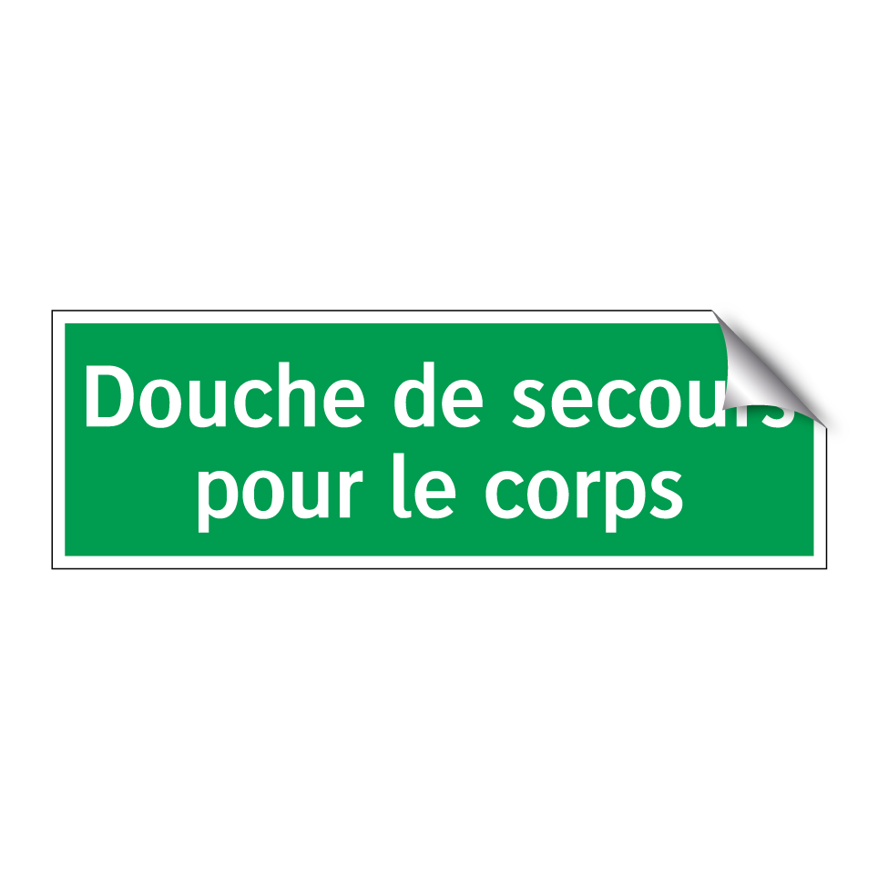 Douche de secours pour le corps
