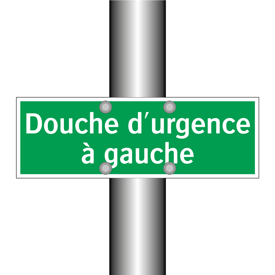 Douche d'urgence à gauche