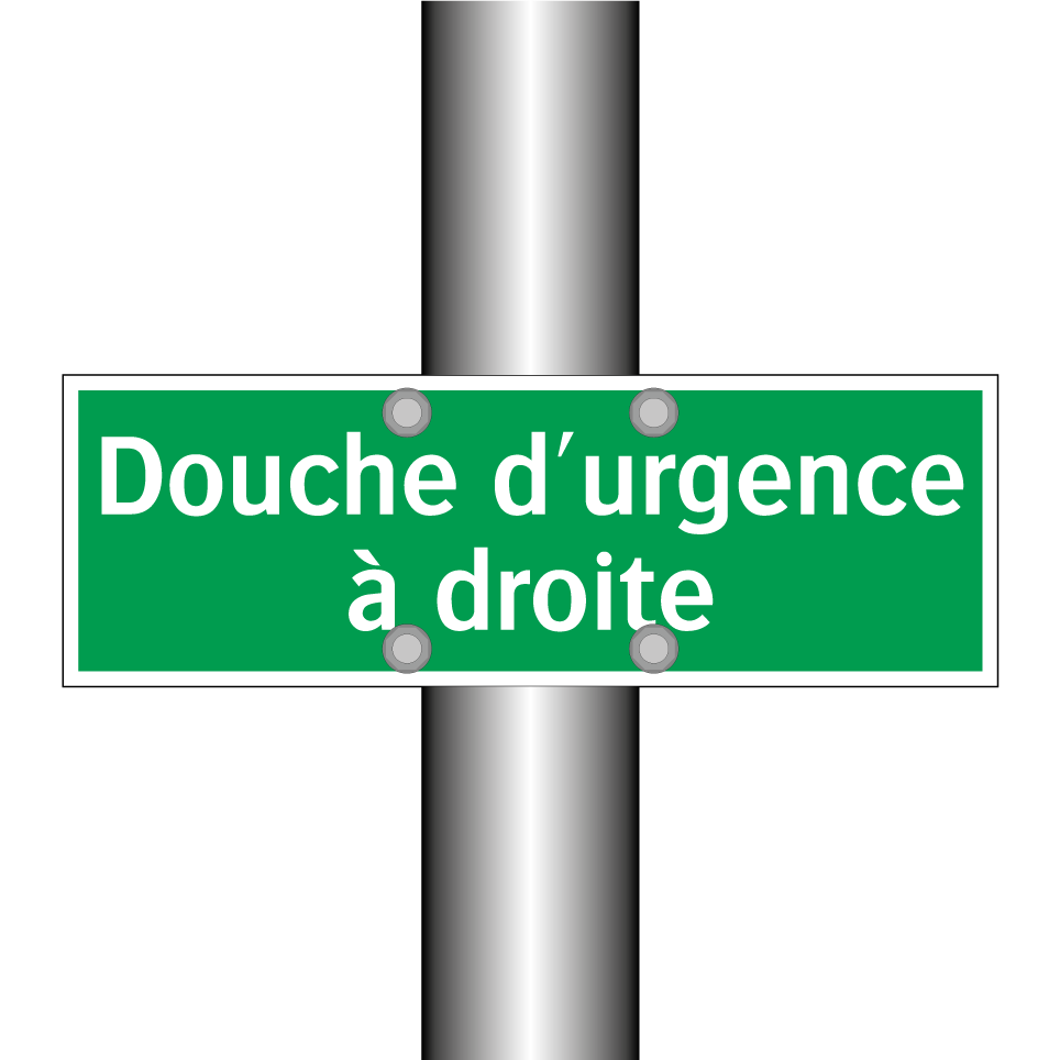 Douche d'urgence à droite