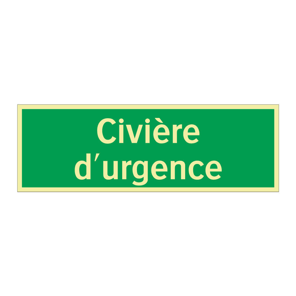 Civière d'urgence