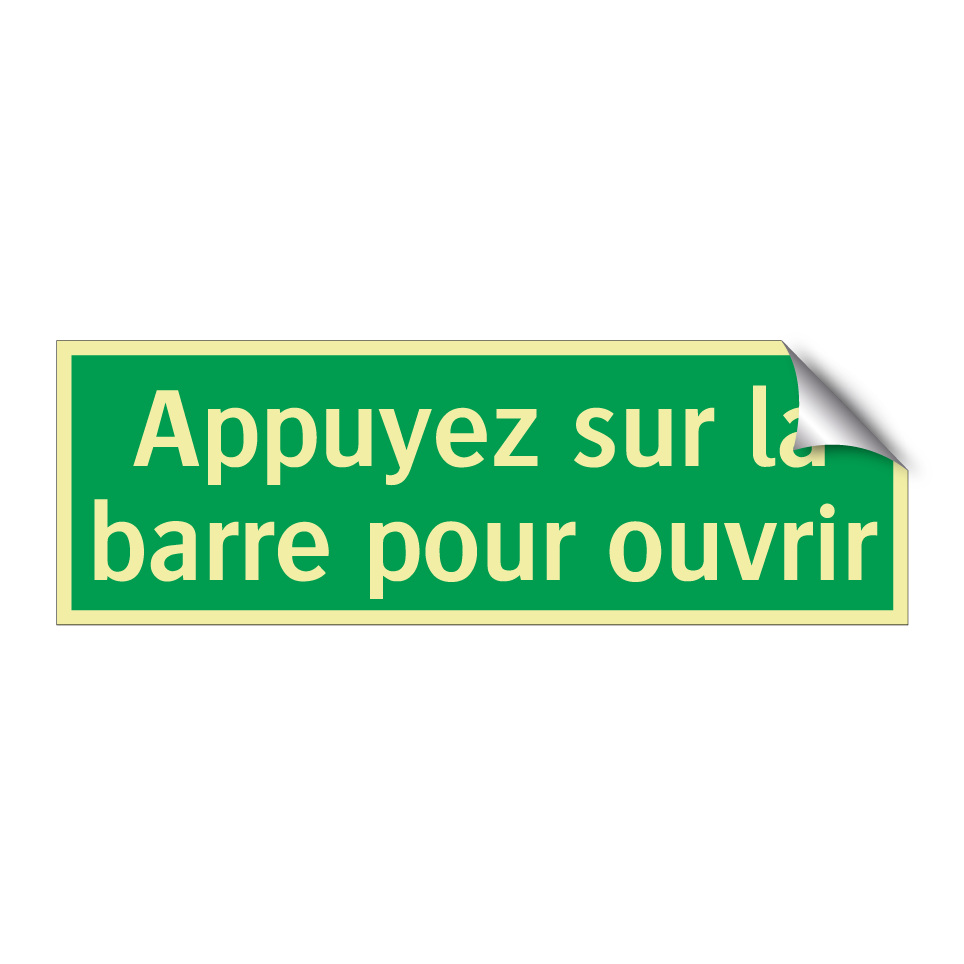 Appuyez sur la barre pour ouvrir