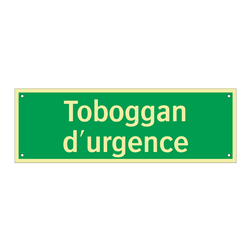 Toboggan d'urgence