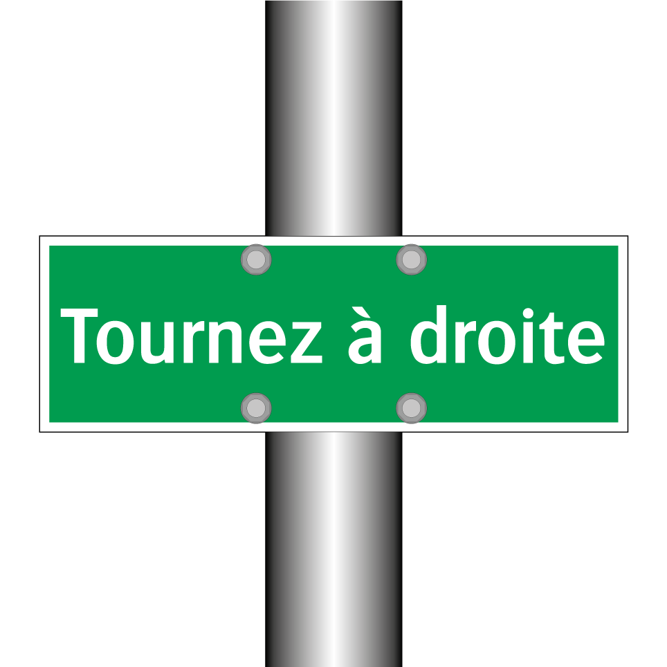 Tournez à droite