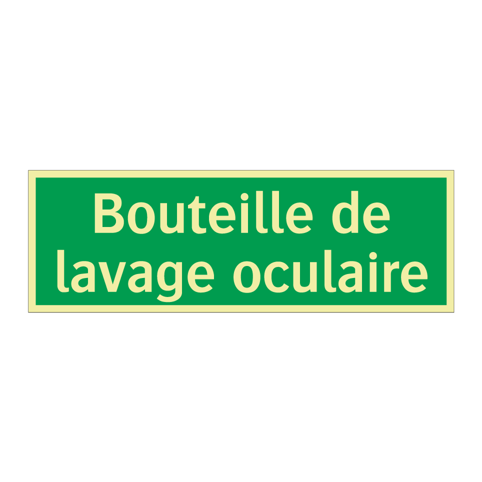 Bouteille de lavage oculaire