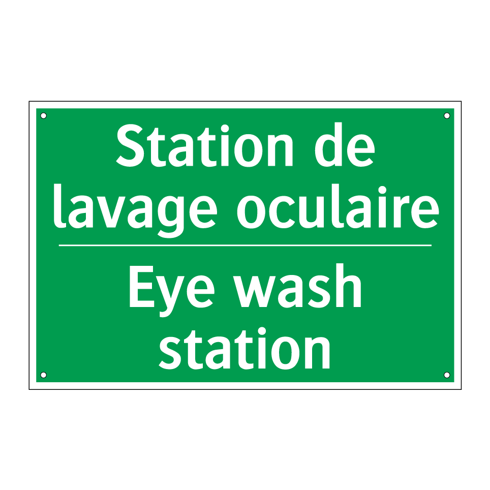 Station de lavage oculaire - Eye wash station