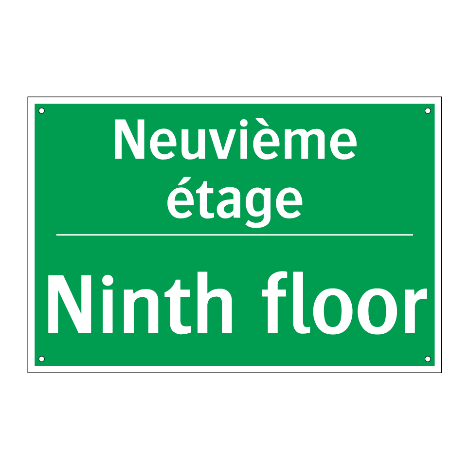 Neuvième étage - Ninth floor