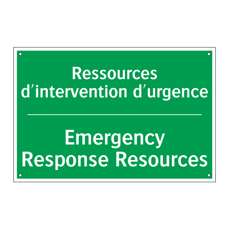 Ressources d'intervention d'urgence /.../ - Emergency Response Resources