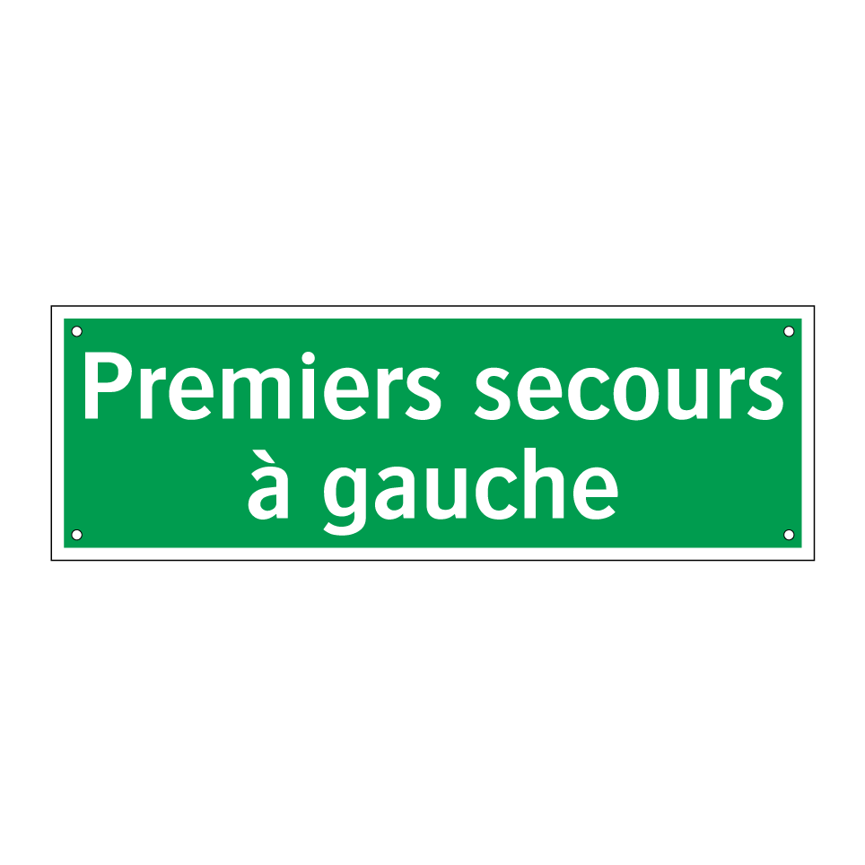 Premiers secours à gauche