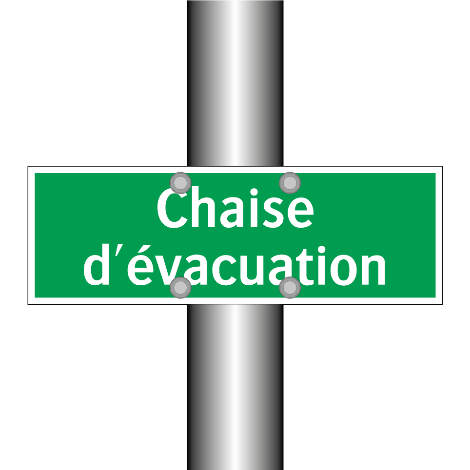 Chaise d'évacuation