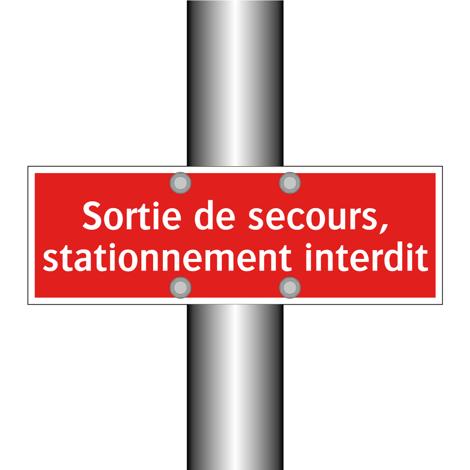 Sortie de secours, stationnement interdit