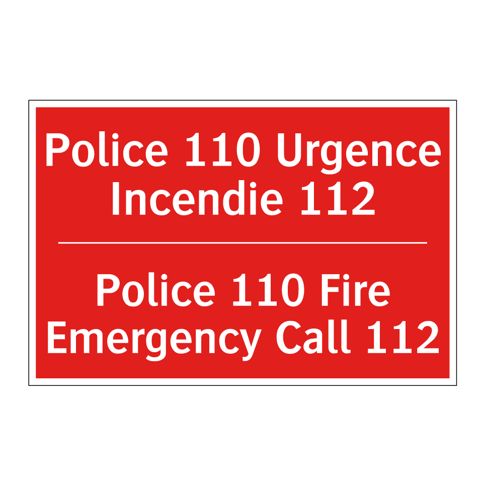 Police 110 Urgence Incendie 112 /.../ - Police 110 Fire Emergency Call /.../