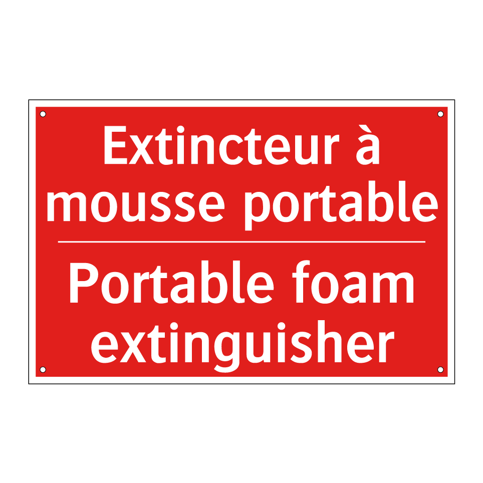 Extincteur à mousse portable - Portable foam extinguisher