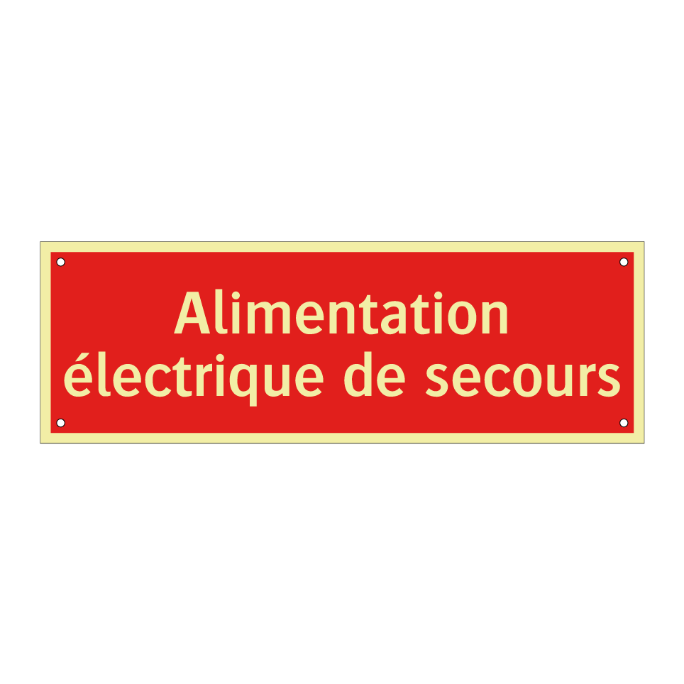 Alimentation électrique de secours
